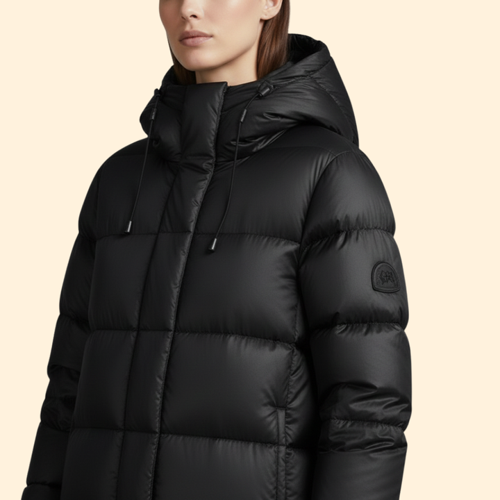 Women’s Quilted Jacket Adjustable Hood Line