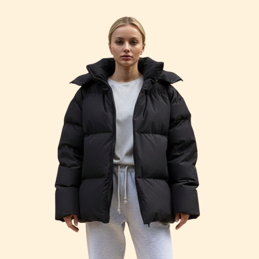 Women’s Quilted Jacket High Collar Line