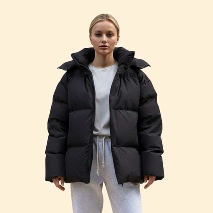 Women’s Quilted Jacket High Collar Line