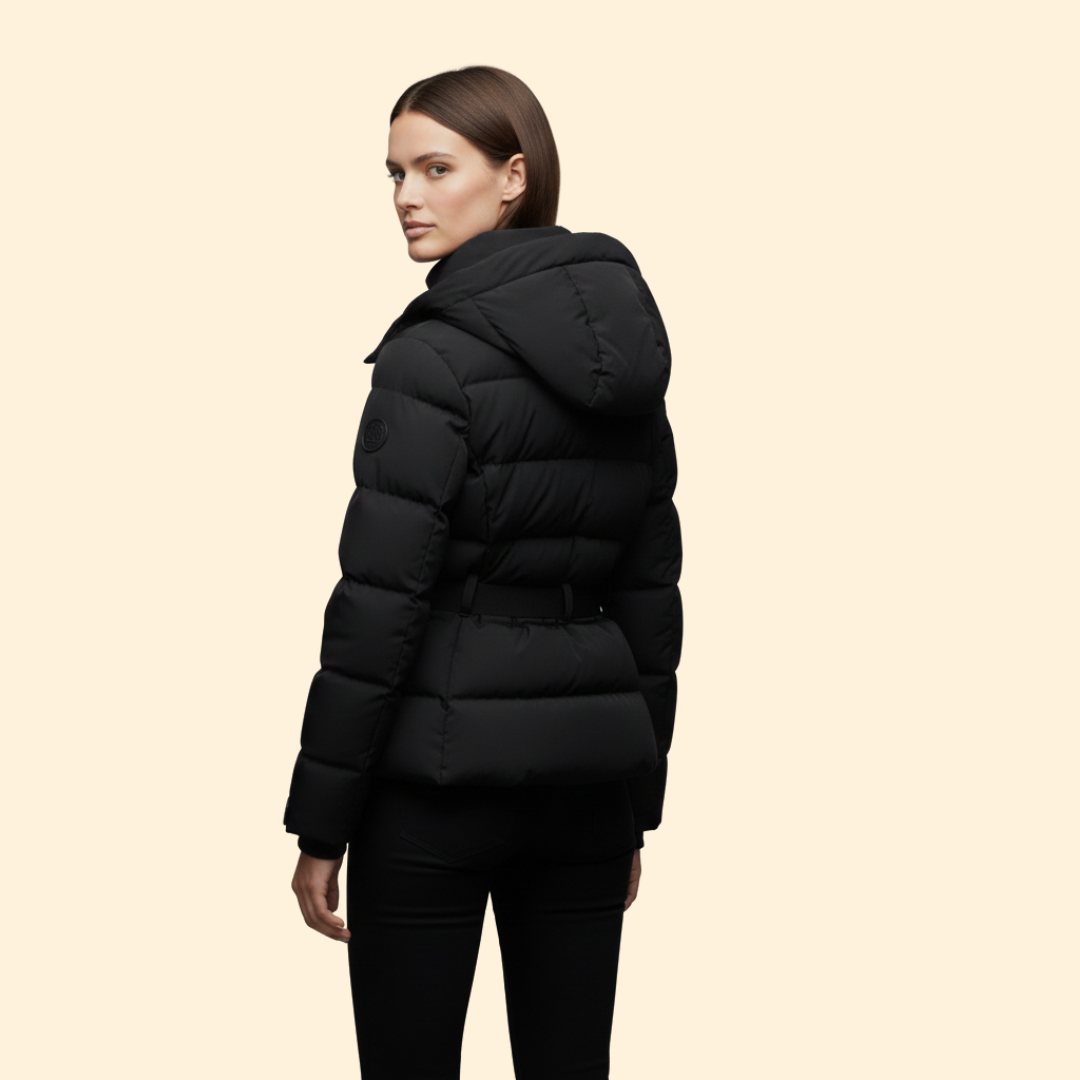Women’s Quilted Jacket High Collar Shape