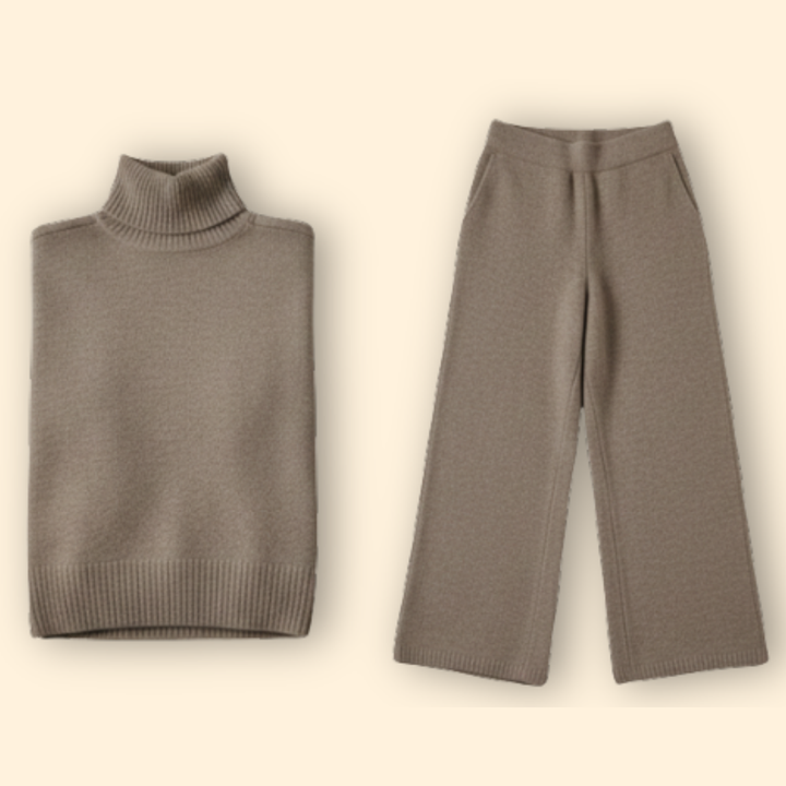 Women’s Roll Neck Knit Set