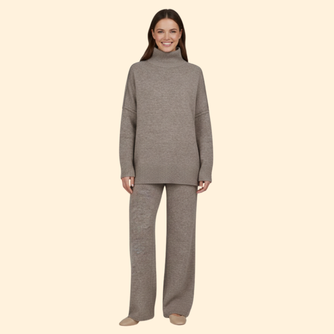 Women’s Roll Neck Knit Set