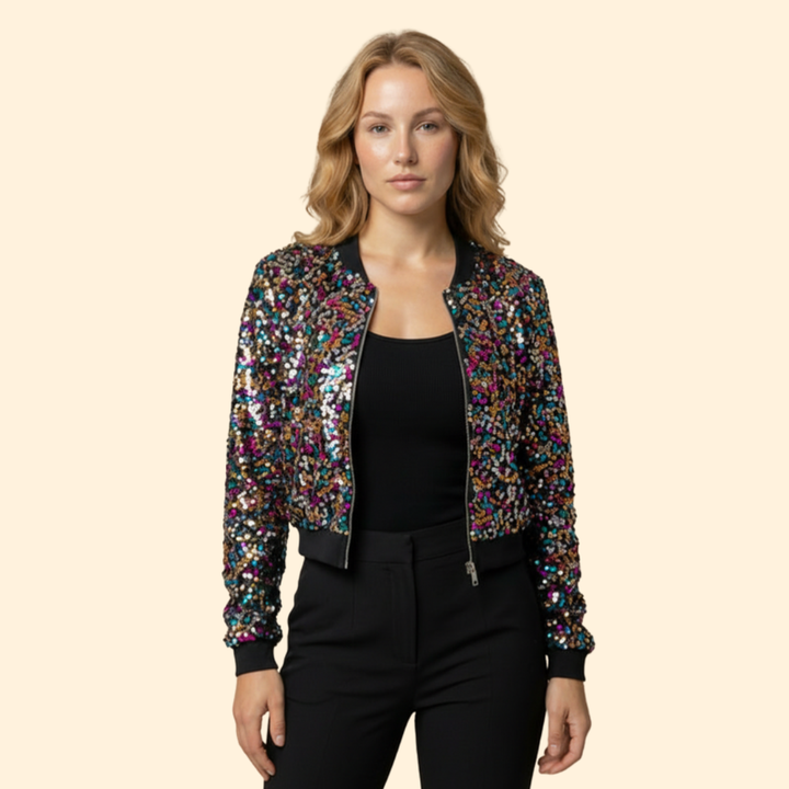 Women’s Sequin Bomber Jacket