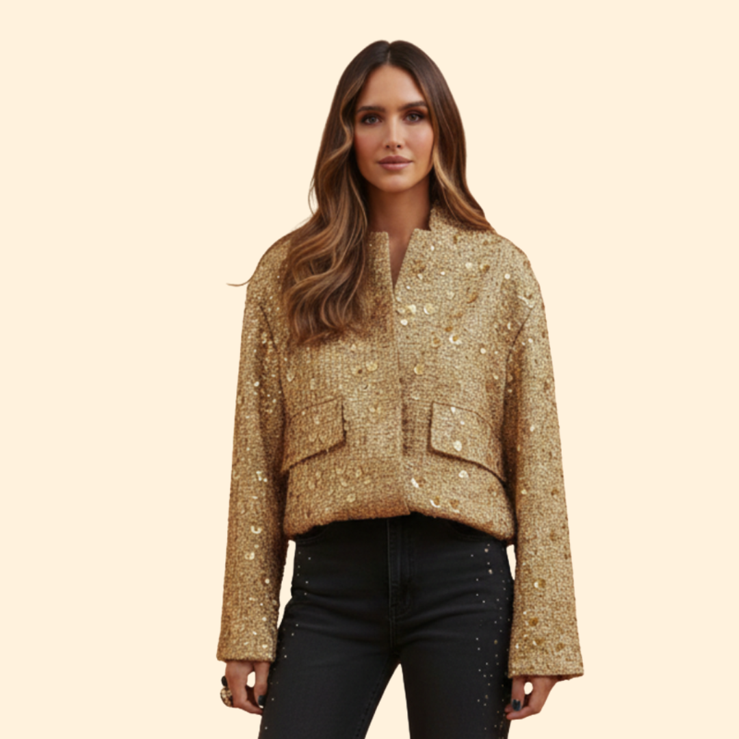 Women’s Sequin Bomber Jacket