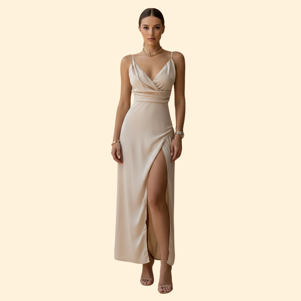 Women’s Sleek V-Neck Dress