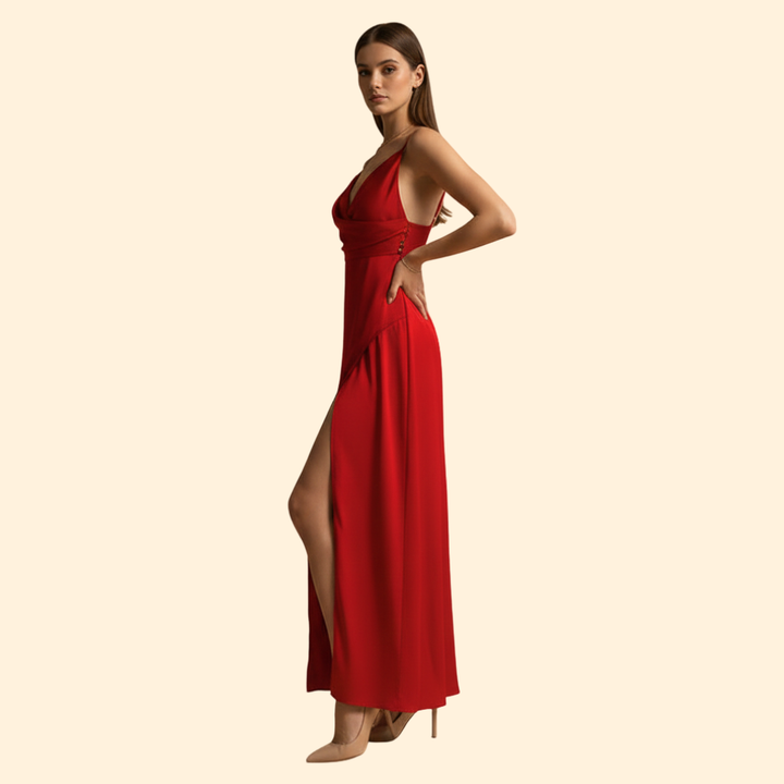 Women’s Sleek V-Neck Dress