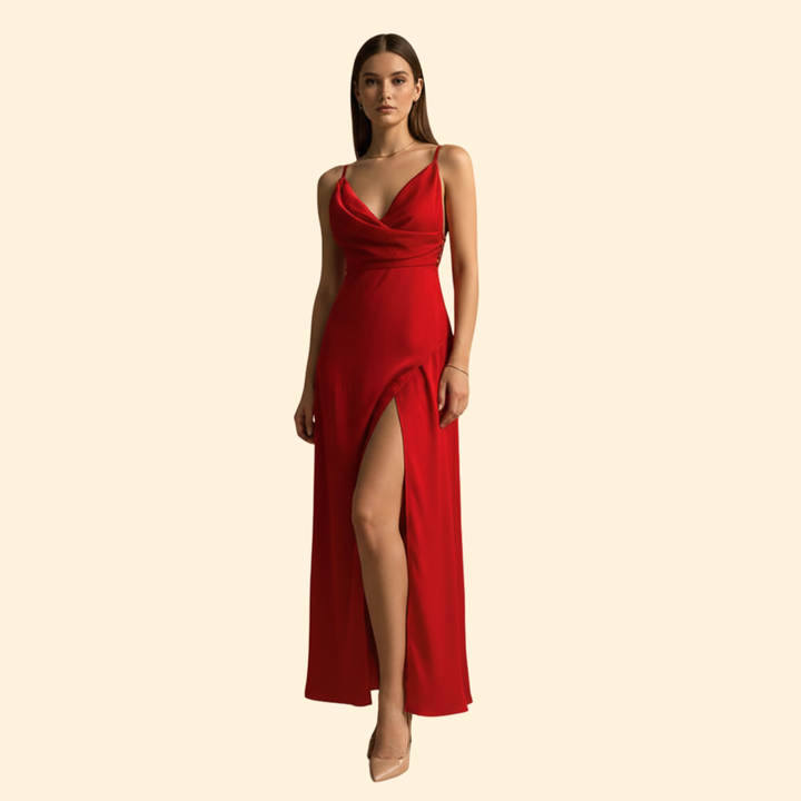Women’s Sleek V-Neck Dress