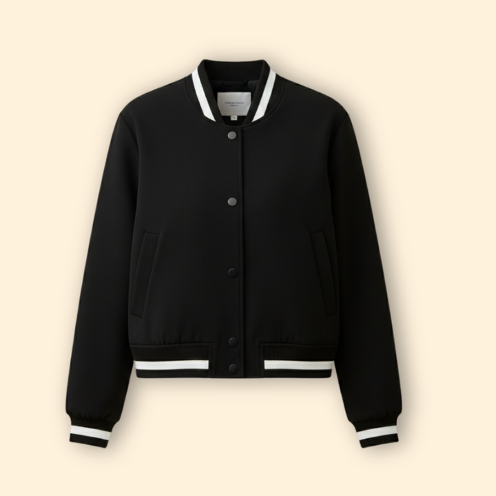 Women's Snap Button Bomber Jacket
