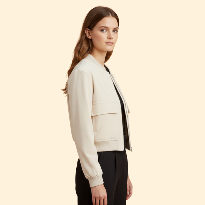 Women’s Soft Velvet Bomber Jacket