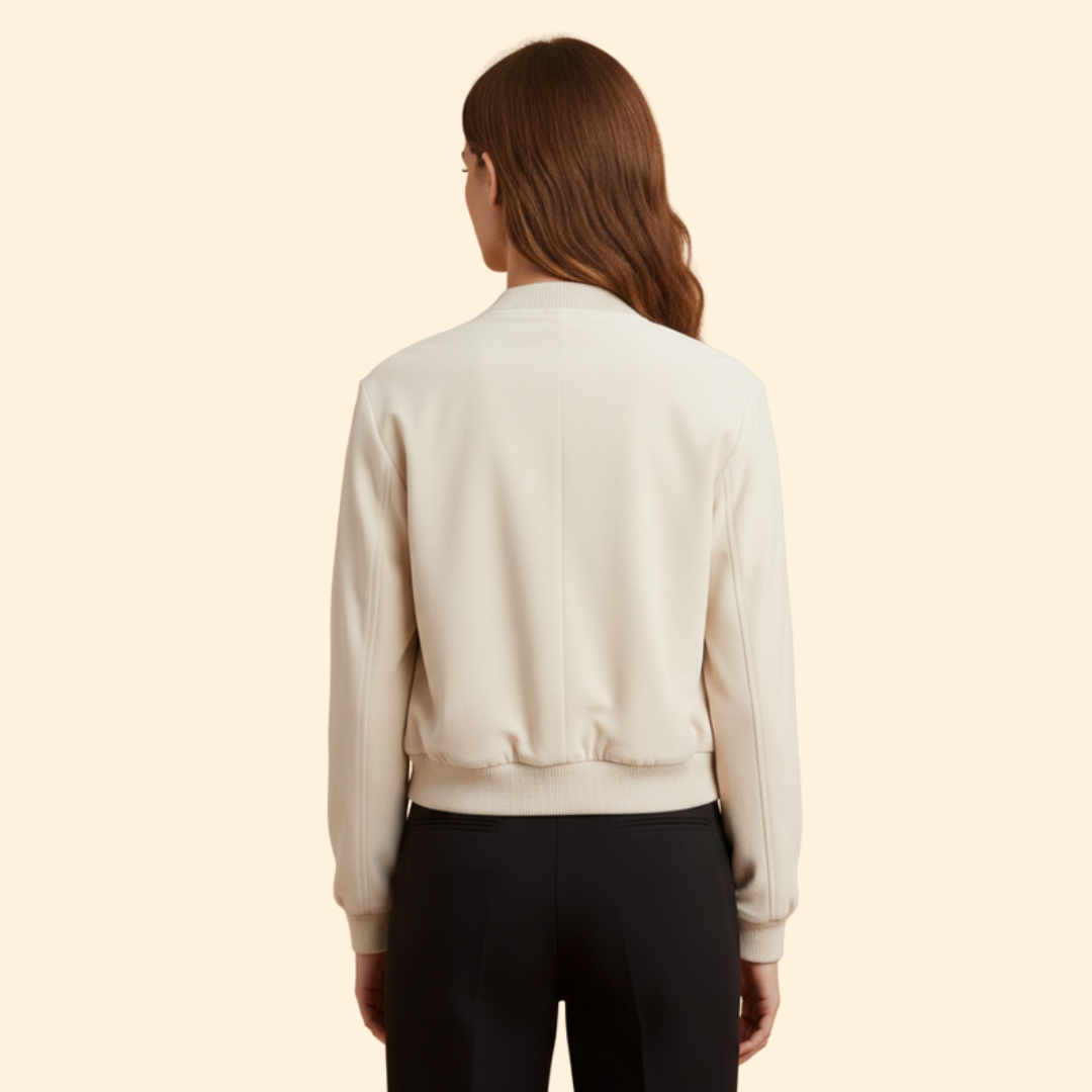 Women’s Soft Velvet Bomber Jacket