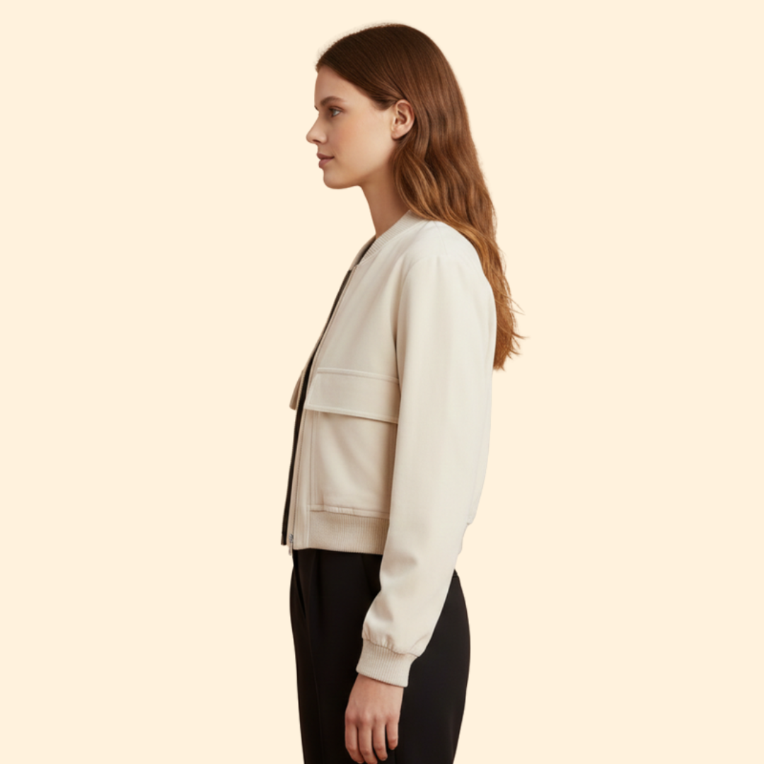 Women’s Soft Velvet Bomber Jacket
