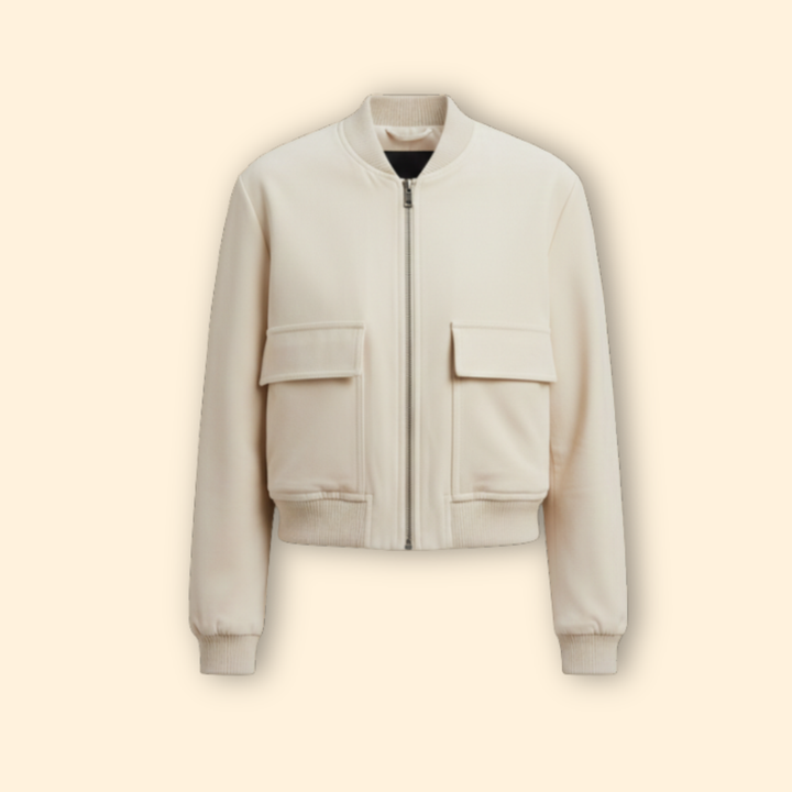 Women’s Soft Velvet Bomber Jacket