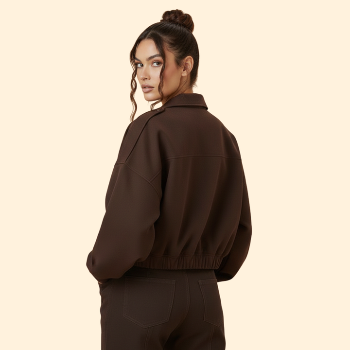 Women’s Suede Bomber Jacket