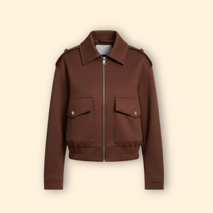 Women's Suede Bomber Jacket