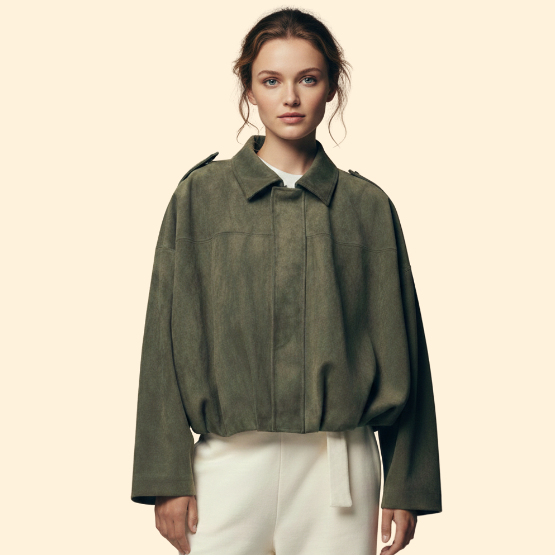 Women’s Suede Bomber Jacket