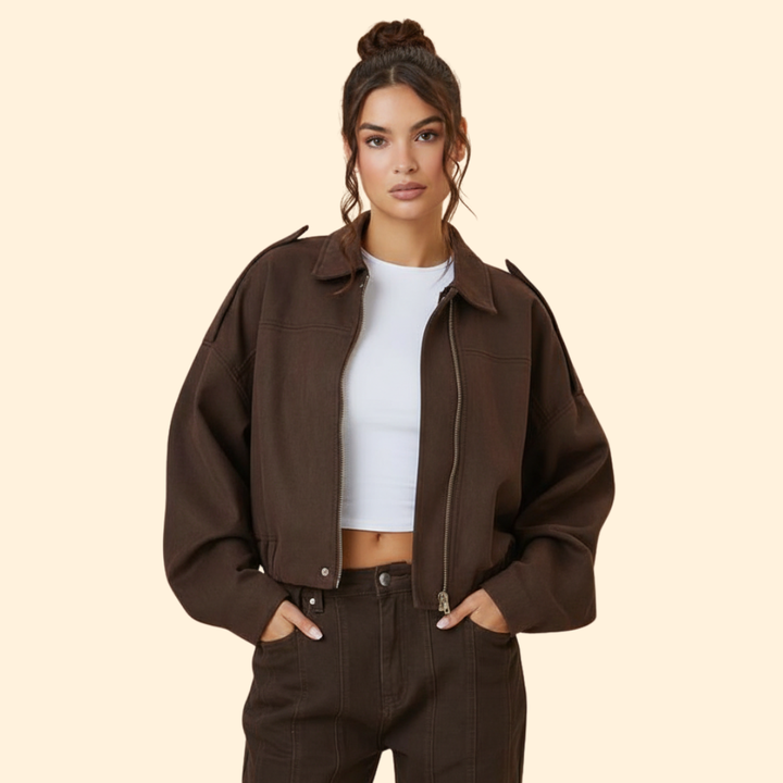 Women’s Suede Bomber Jacket