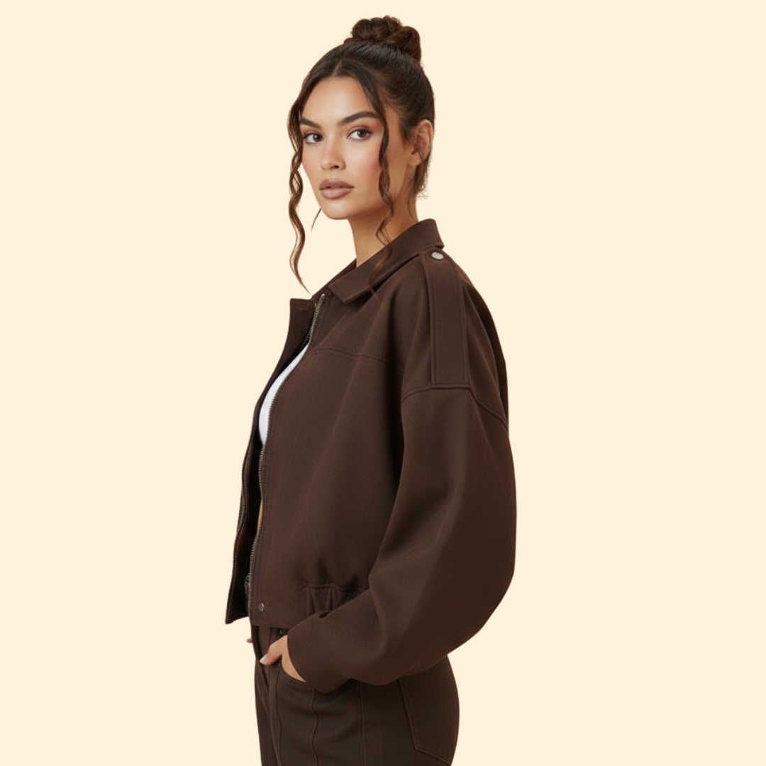 Women’s Suede Bomber Jacket