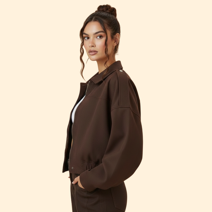Women’s Suede Bomber Jacket