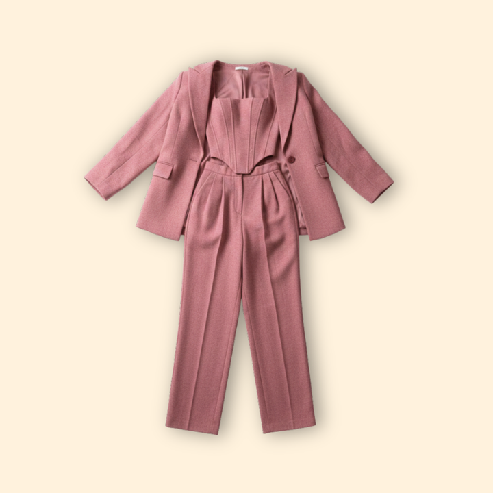 Women’s Trouser Suit with Corset Blazer