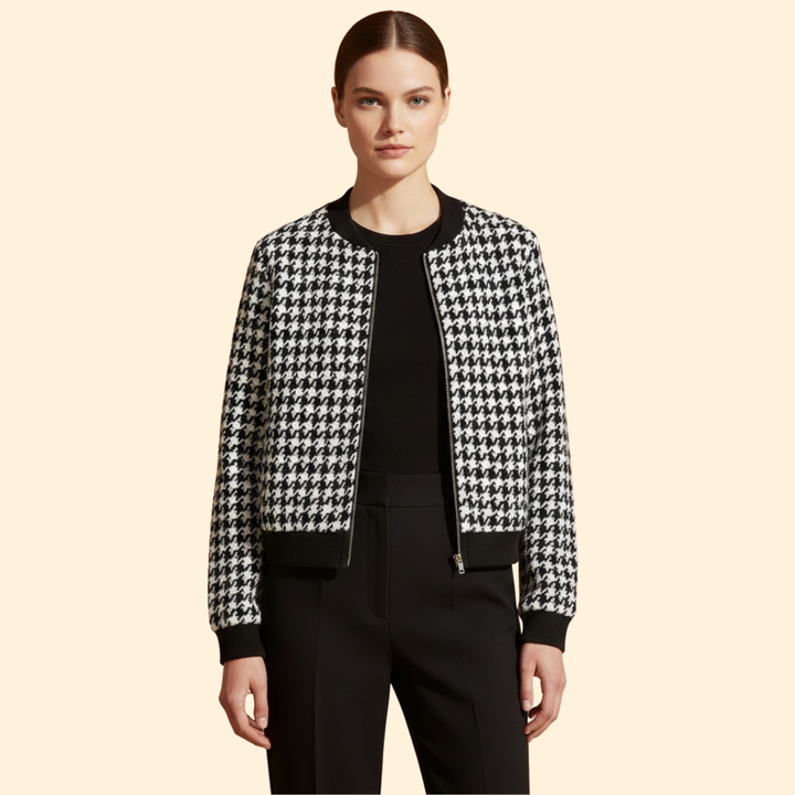 Women's Urban Check Bomber Jacket
