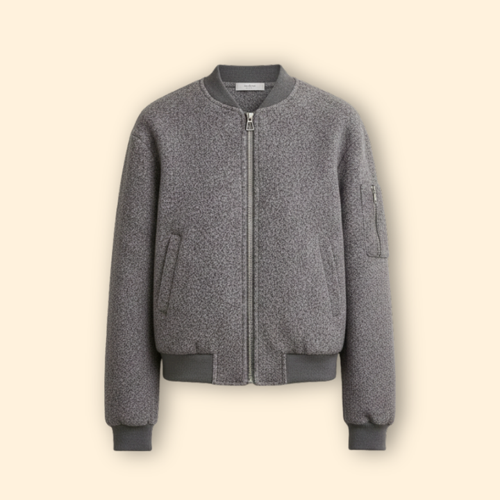 Women’s Wool Blend Bomber Jacket