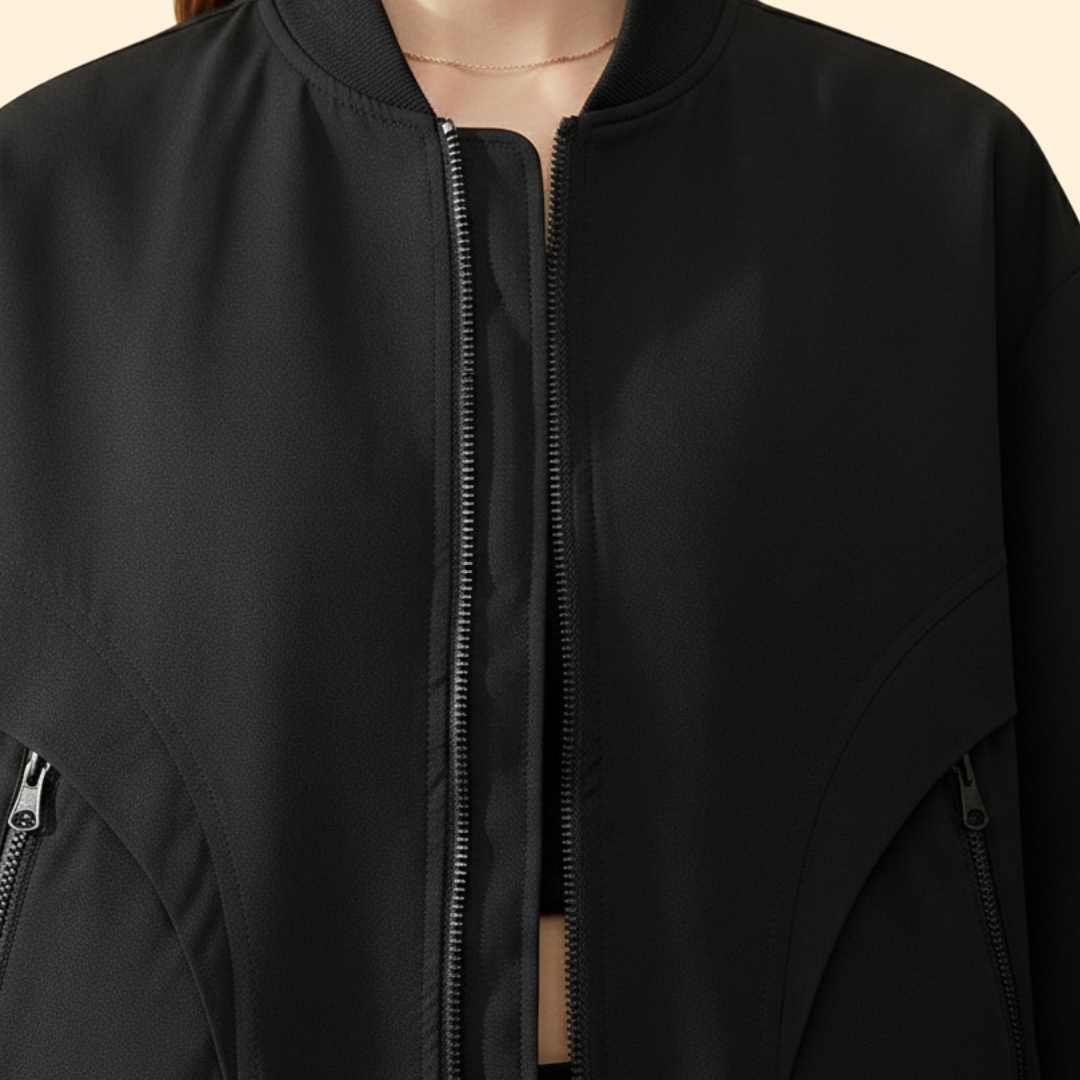 Women’s Zip Pocket Bomber Jacket