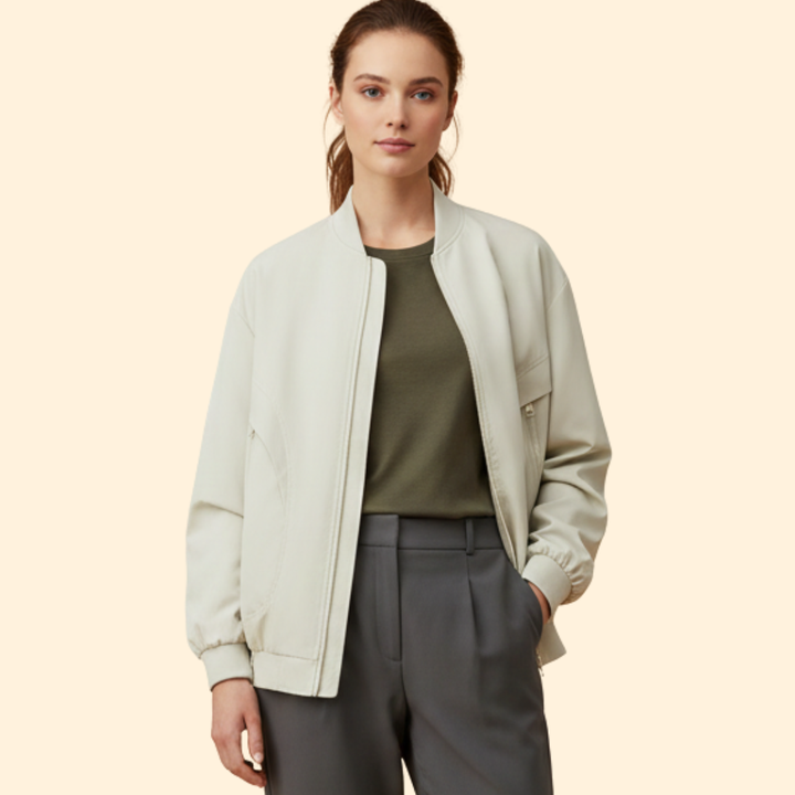 Women’s Zip Pocket Bomber Jacket
