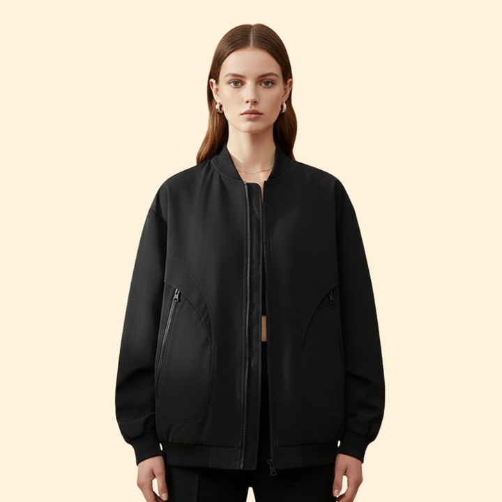 Women’s Zip Pocket Bomber Jacket