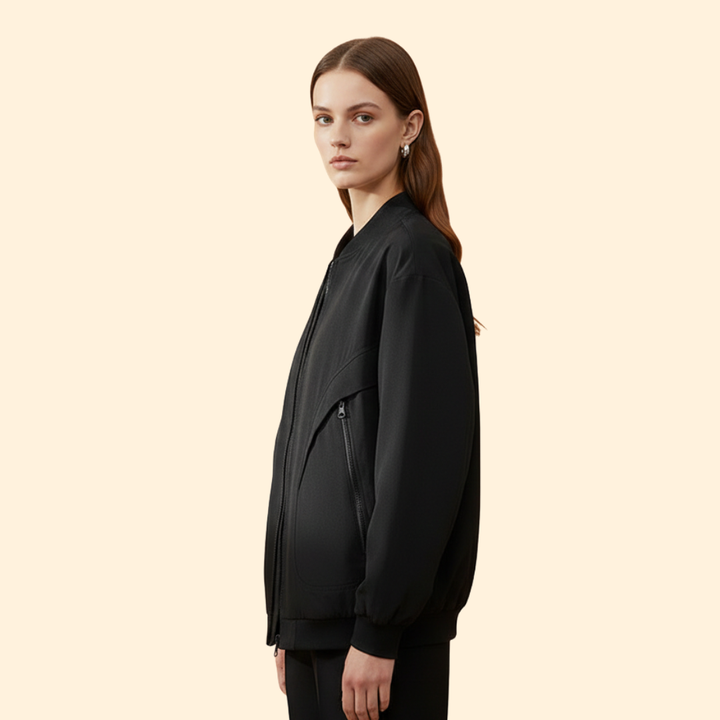 Women’s Zip Pocket Bomber Jacket