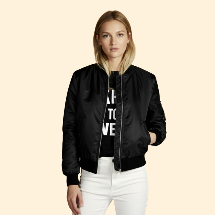 Women’s Zipper Bomber Jacket