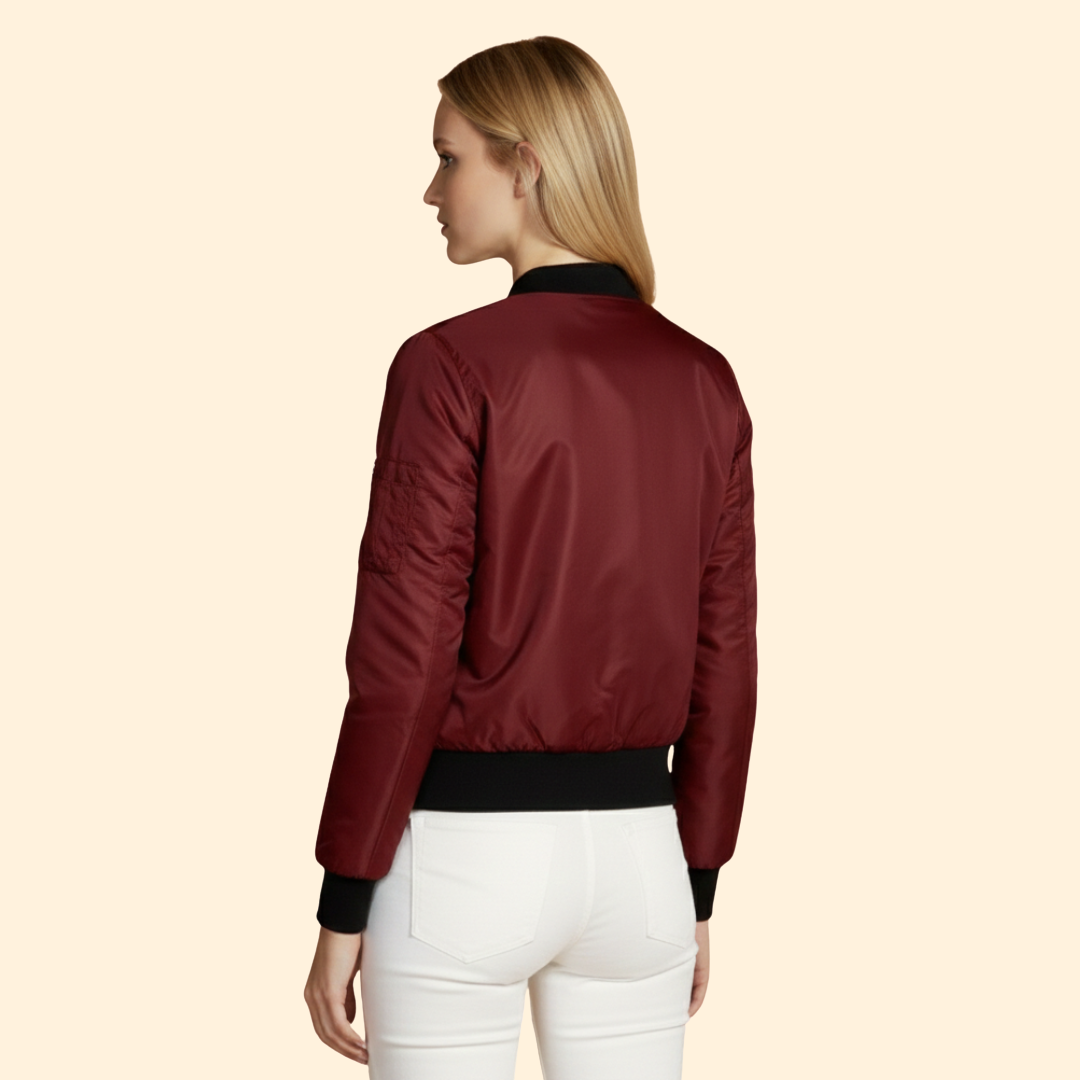 Women’s Zipper Bomber Jacket
