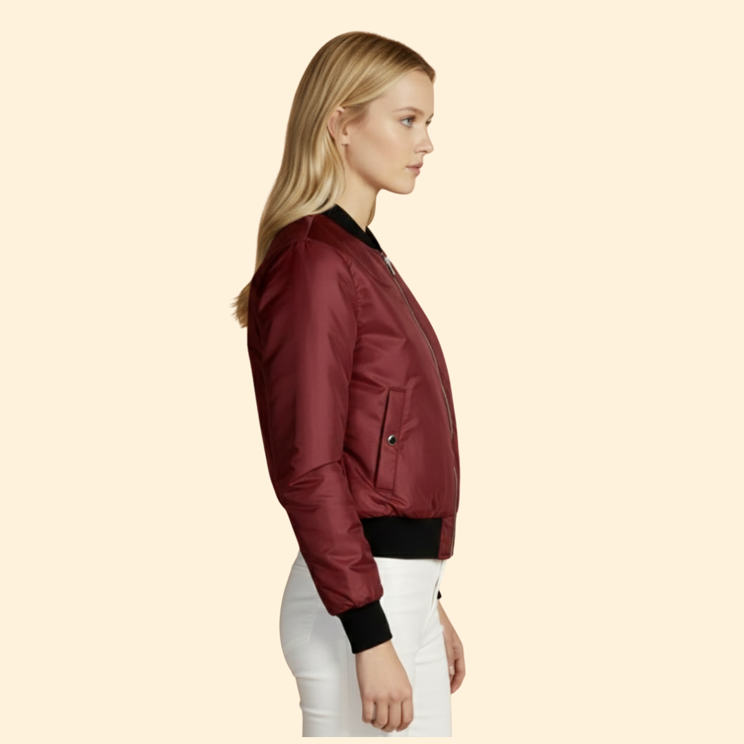 Women’s Zipper Bomber Jacket