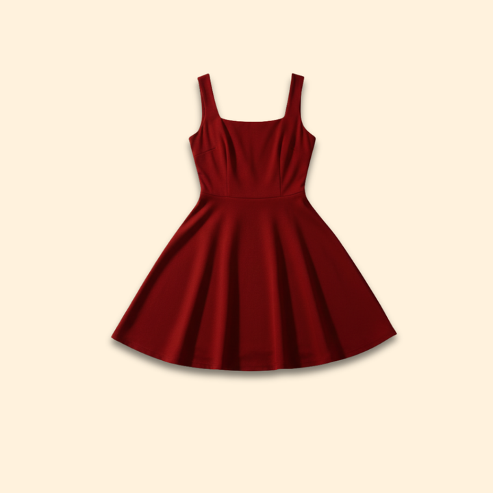 Women's Square Neck A-Line Dress