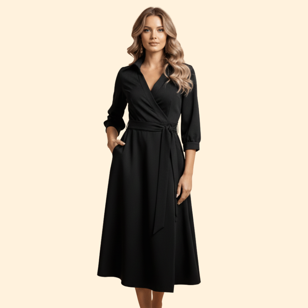 Women's A-Line V-Neck Dress