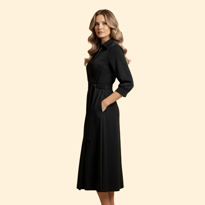 Women's A-Line V-Neck Dress