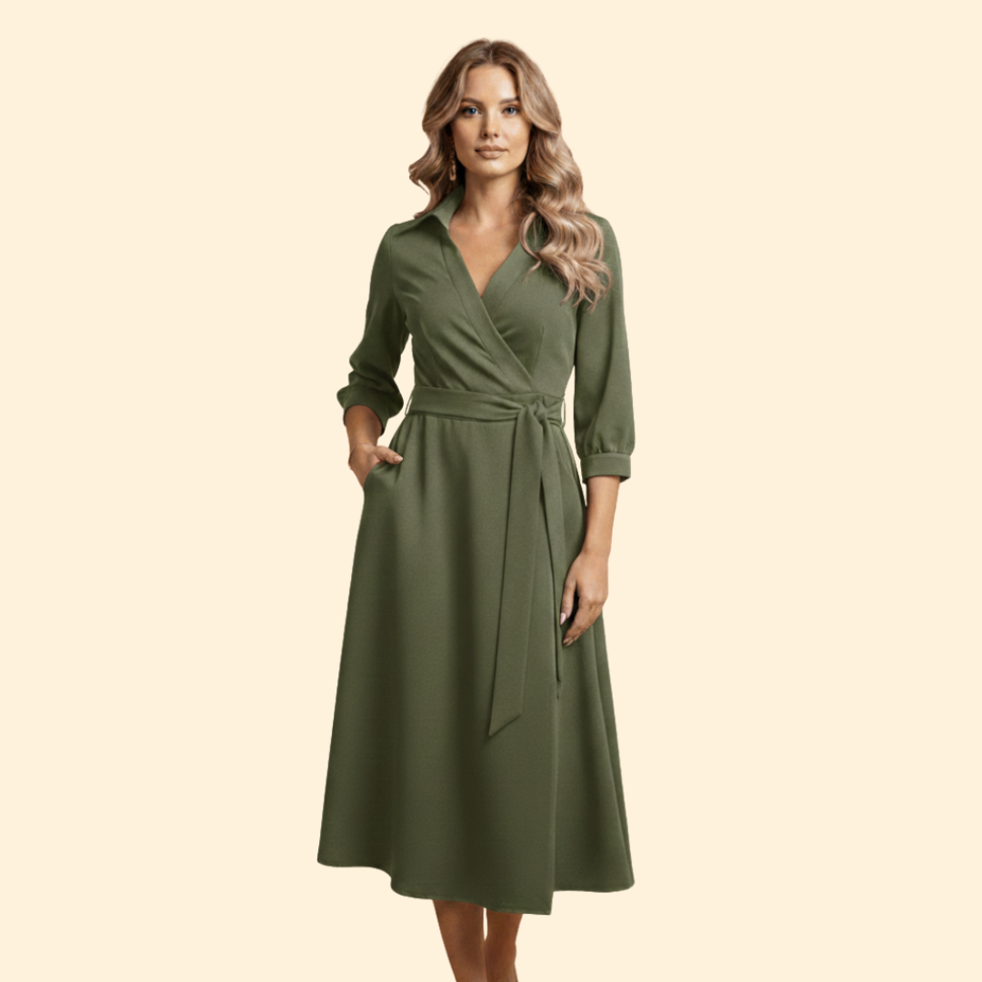 Women's A-Line V-Neck Dress