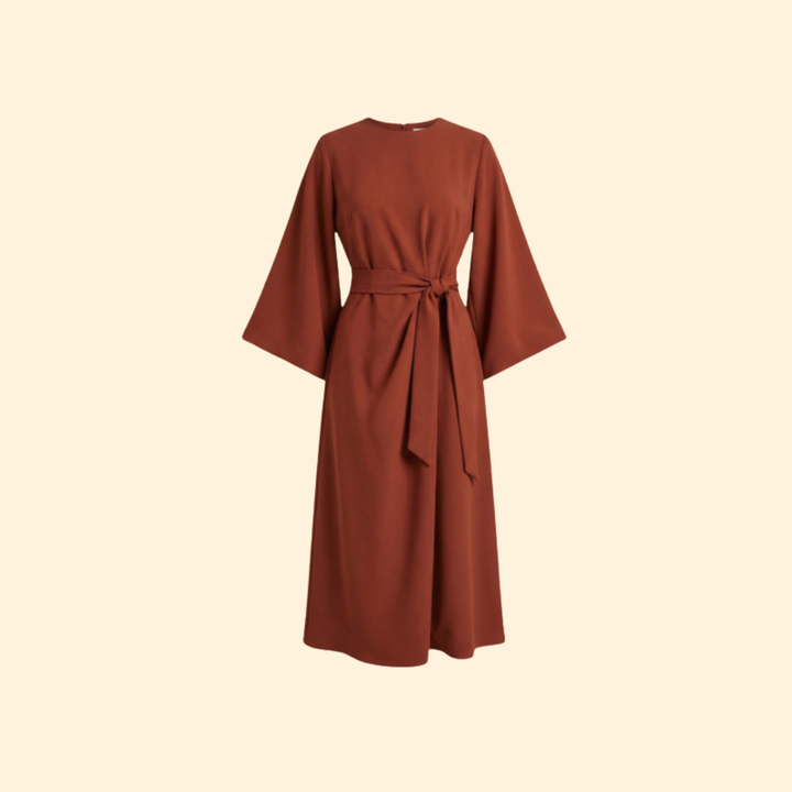 Women’s Belted Midi Dress