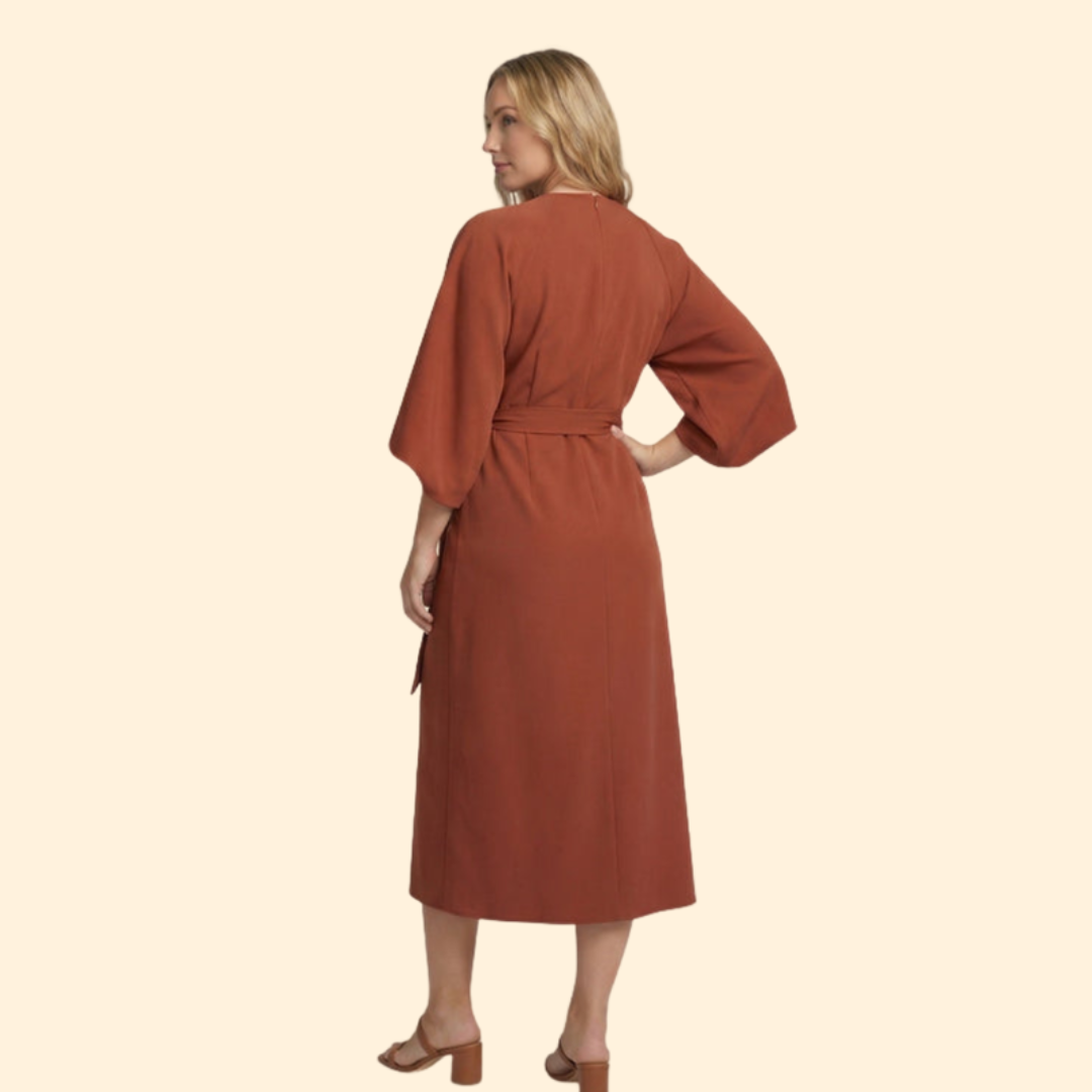 Women’s Belted Midi Dress