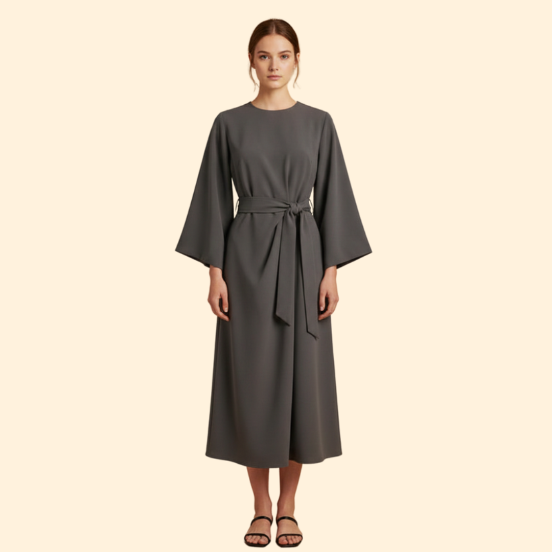 Women’s Belted Midi Dress