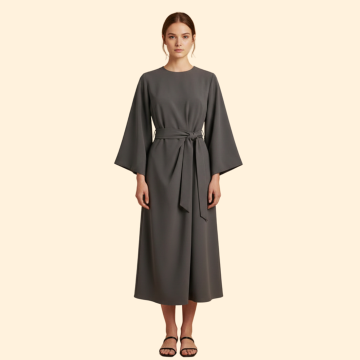 Women’s Belted Midi Dress