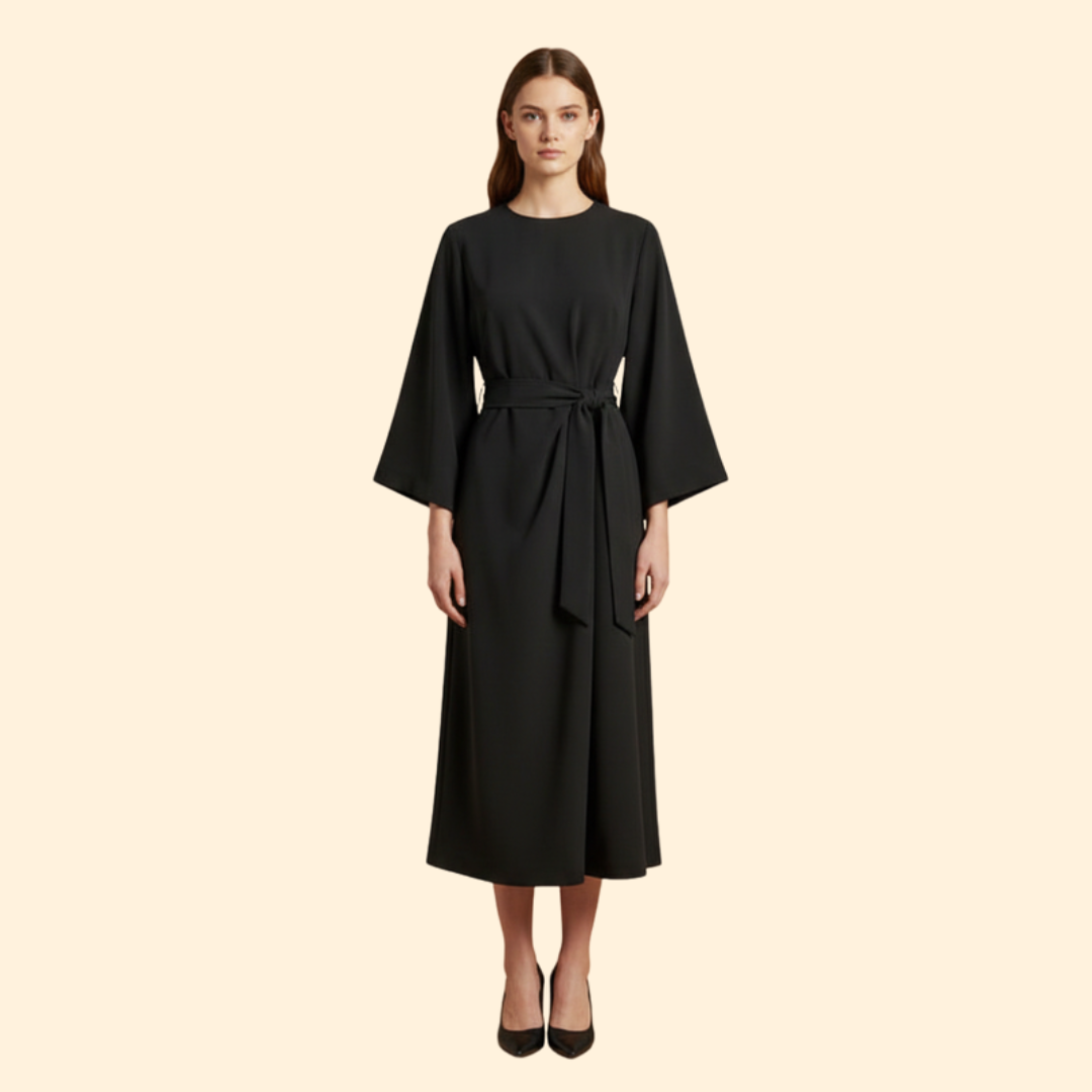Women’s Belted Midi Dress