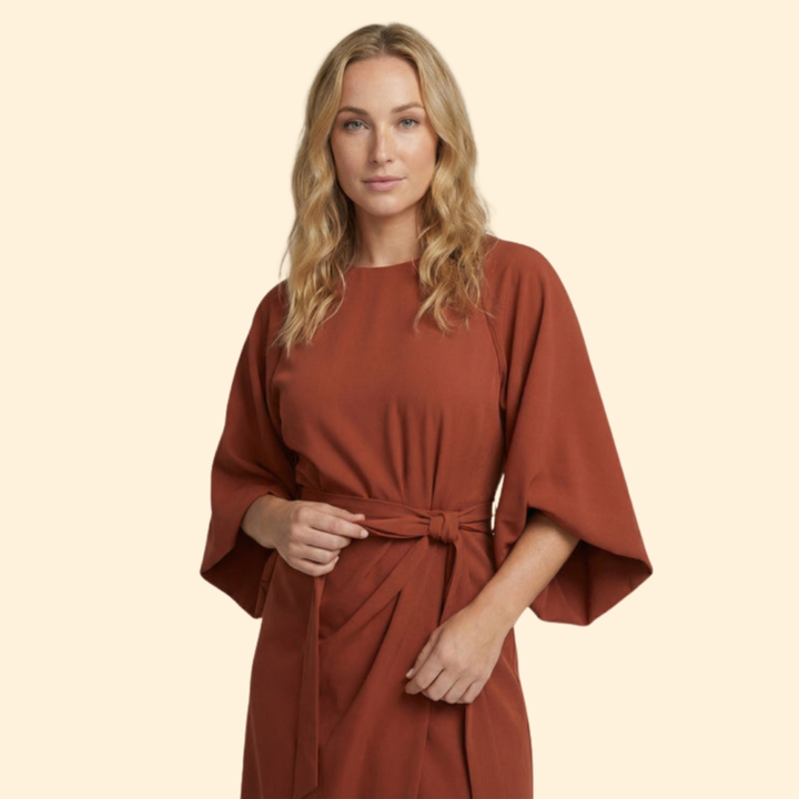 Women’s Belted Midi Dress