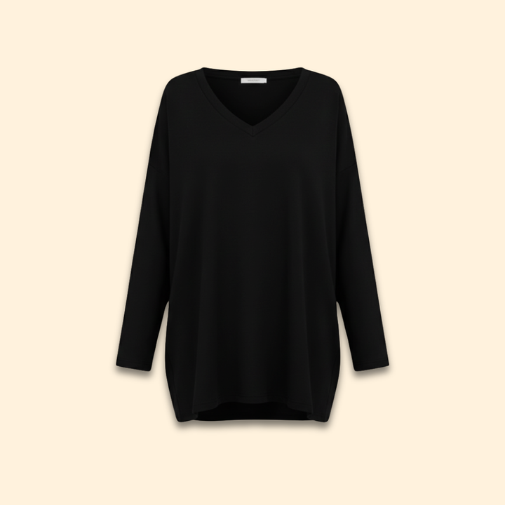 Women's Casual Oversized Long-Sleeve Top