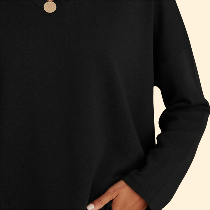 Women's Casual Oversized Long-Sleeve Top
