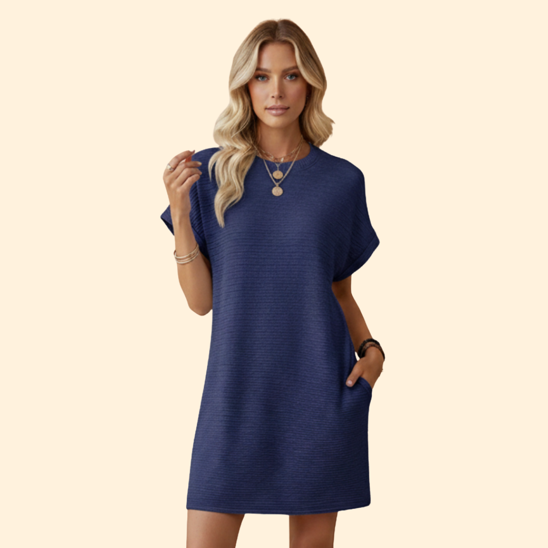Women's Casual Relaxed Fit Dress with Pockets
