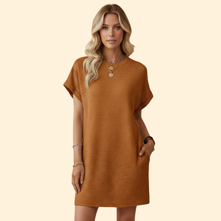 Women's Casual Relaxed Fit Dress with Pockets