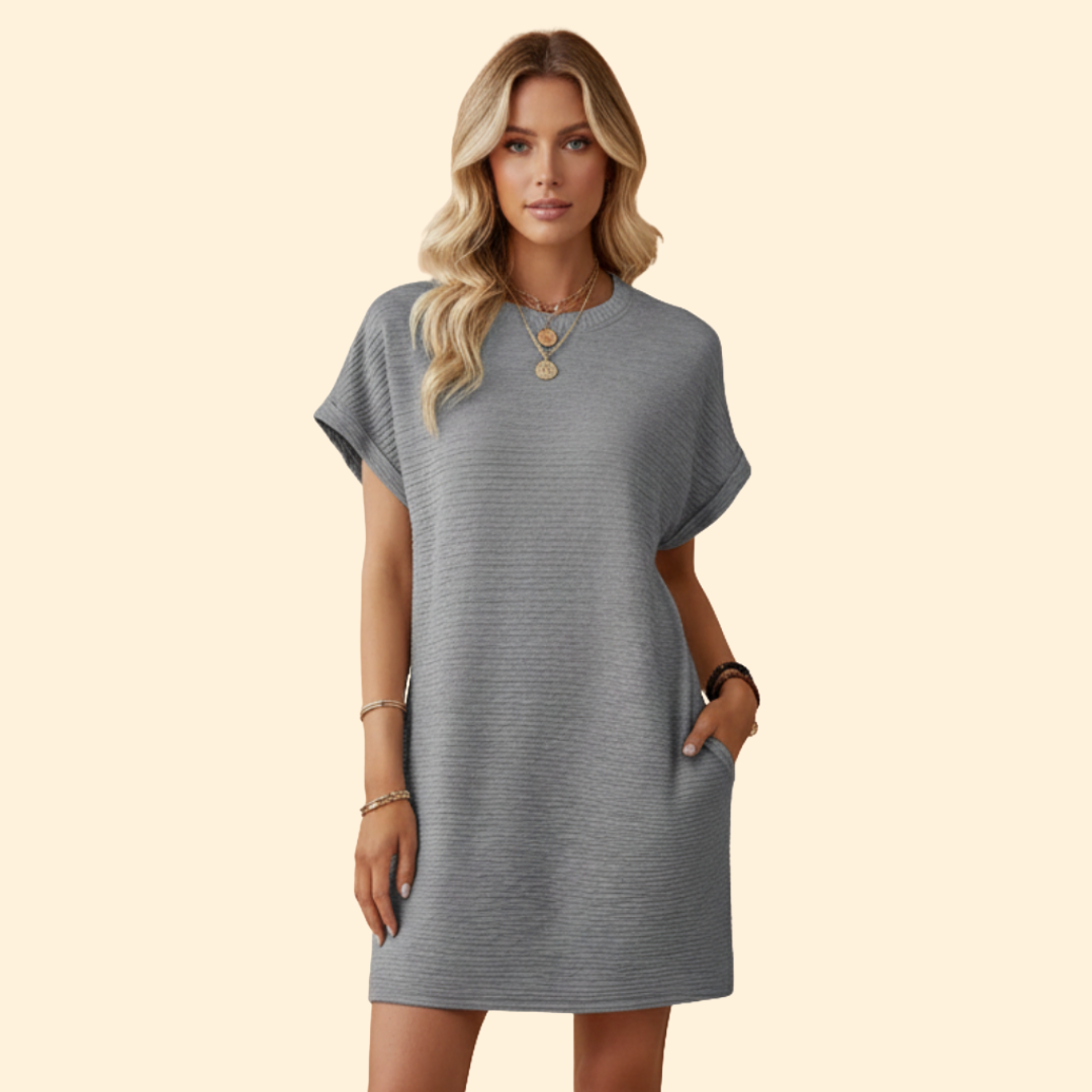 Women's Casual Relaxed Fit Dress with Pockets