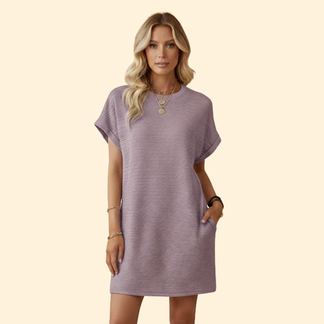 Women's Casual Relaxed Fit Dress with Pockets