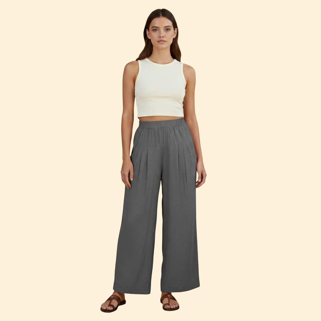 Women's Chic Pleated Trousers