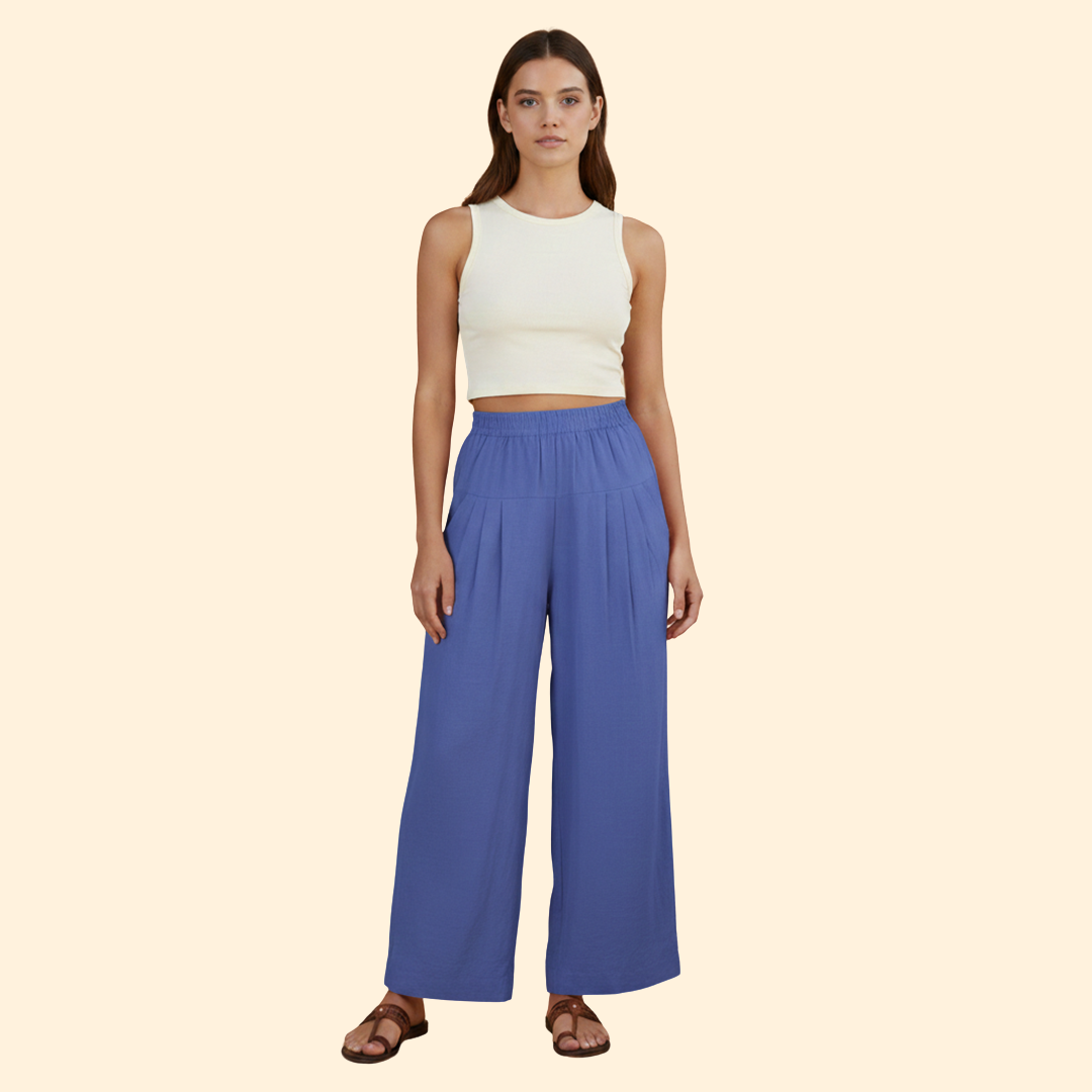 Women's Chic Pleated Trousers